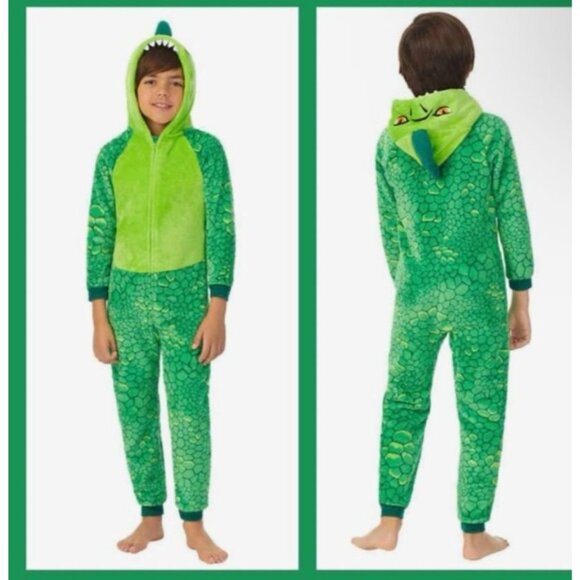 Saint Eve Dinosaur Halloween Costume Size 5-6 Dino Sleep Jumpsuit One Piece - Picture 1 of 10